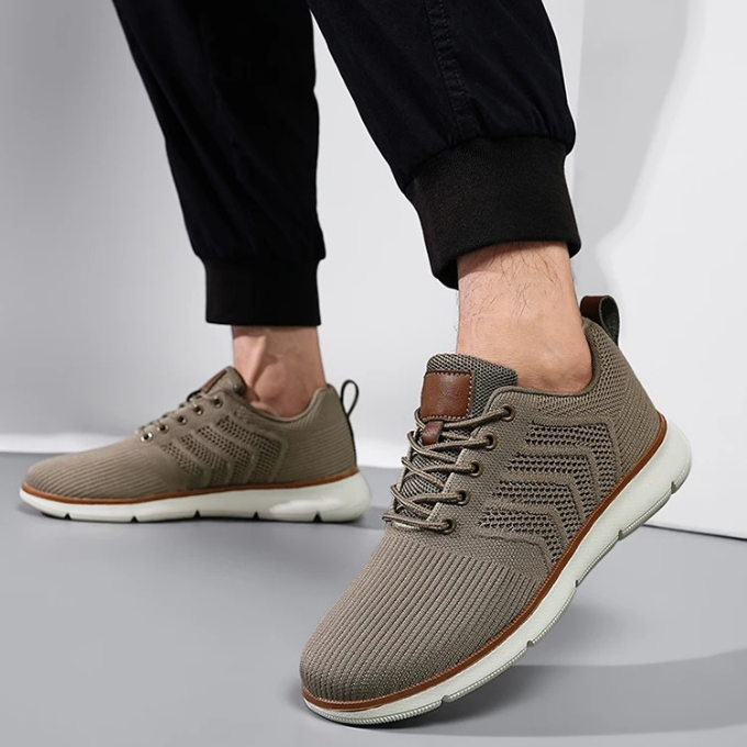 Owen | Men's Knit Lace-Up Walking Sneakers