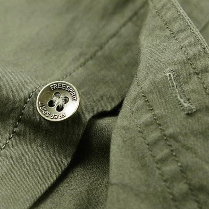 Aaron | Men's Utility Button Up Cargo Shirt