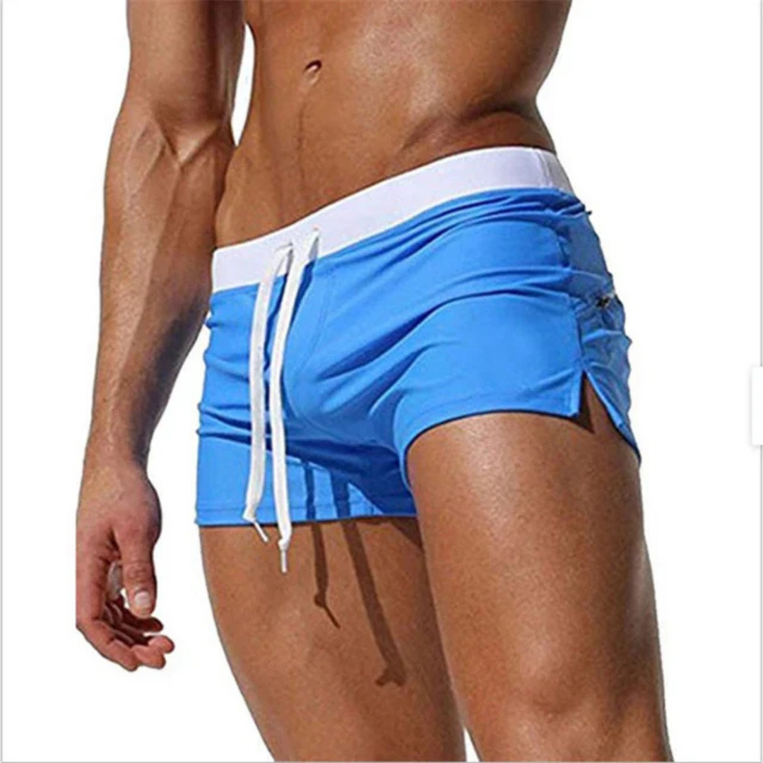 Logan | Men's Drawstring Summer Swim Trunks
