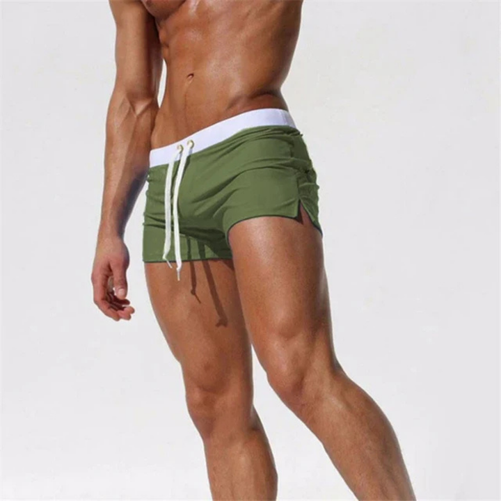 Logan | Men's Drawstring Summer Swim Trunks