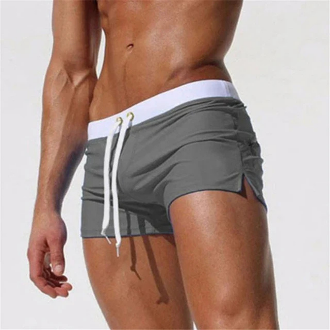 Logan | Men's Drawstring Summer Swim Trunks
