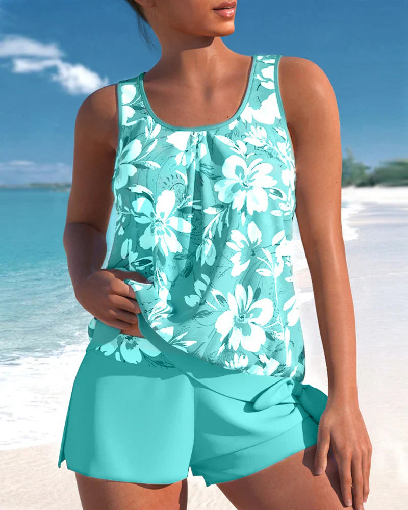 Paisley | Women's Sleeveless Two Piece Tankini Set