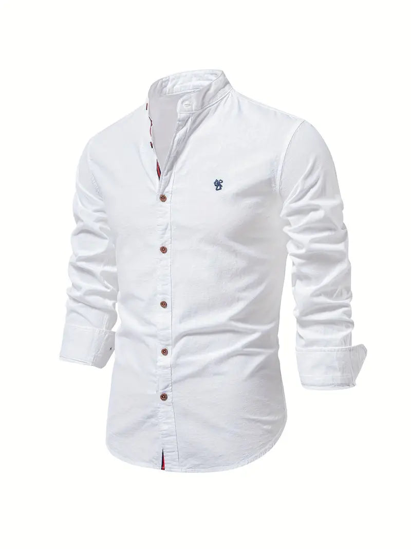 Arjun | Men's Mandarin Collar Shirt