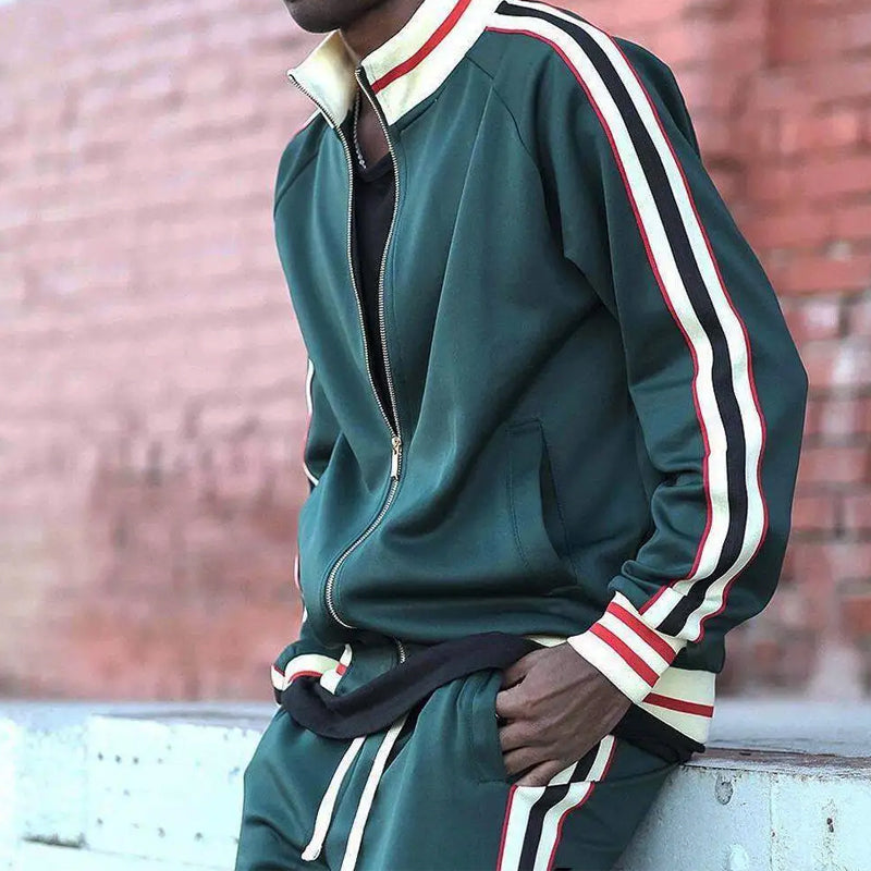 Mason | Men's Casual Side Stripe Tracksuit Set
