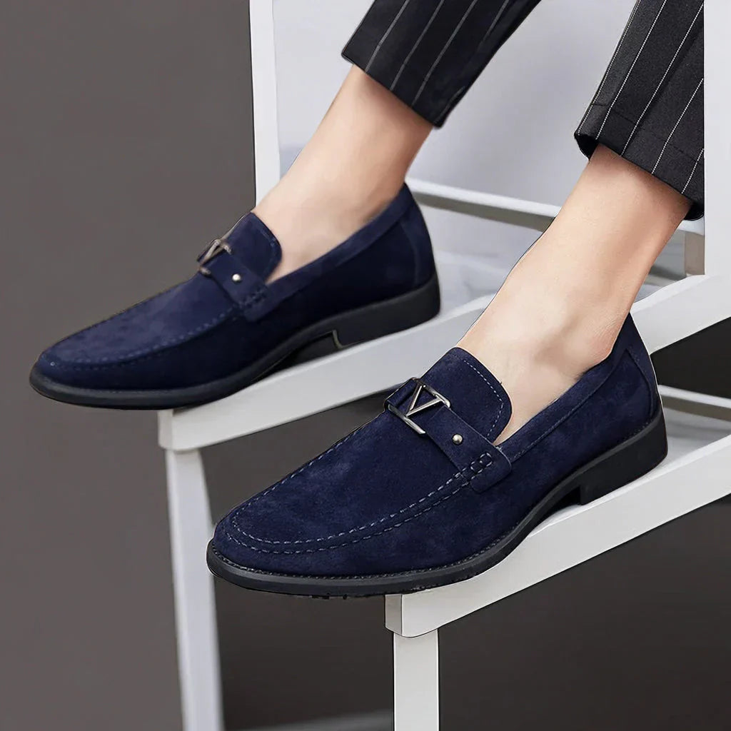 Dominic | Men's Buckle Detail Slip-On Loafers