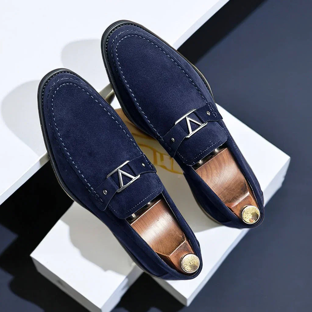 Dominic | Men's Buckle Detail Slip-On Loafers