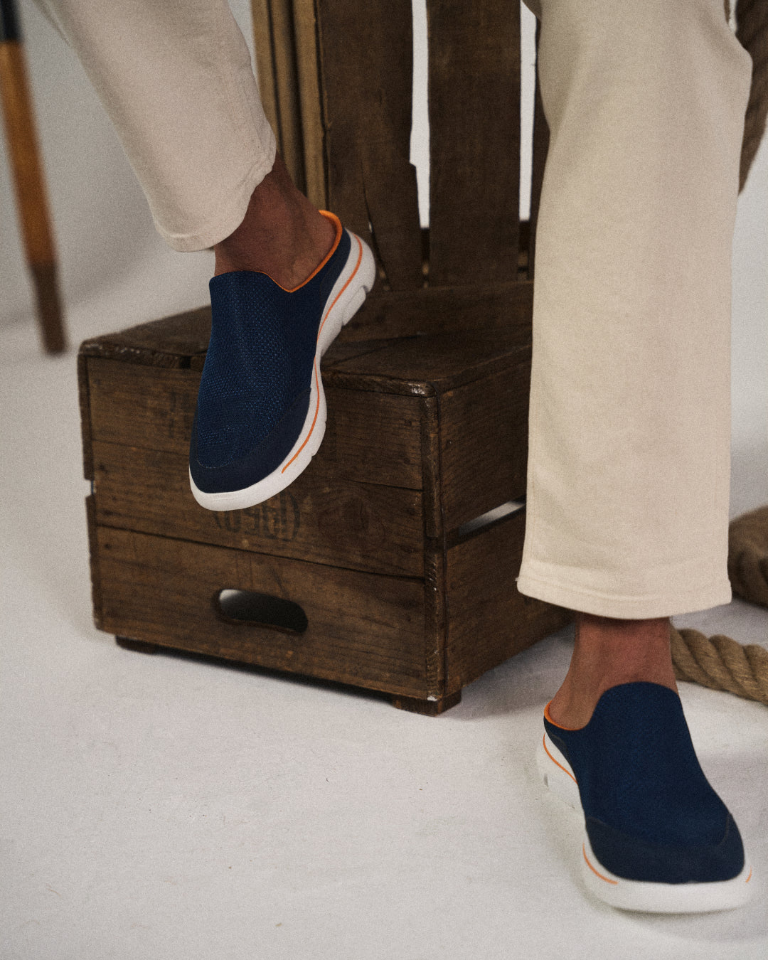 Evan | Men's Casual Backless Mule Sneakers