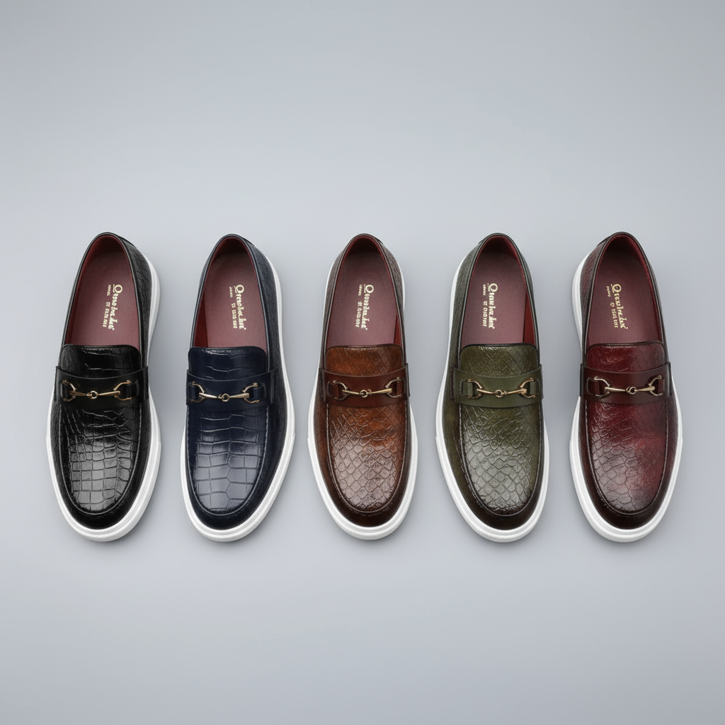 Sebastian | Men's Textured Slip-On Loafers