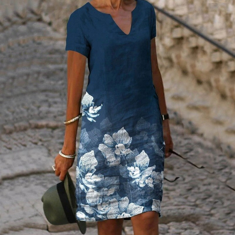 Nora | Women's Floral V-Neck Casual Dress