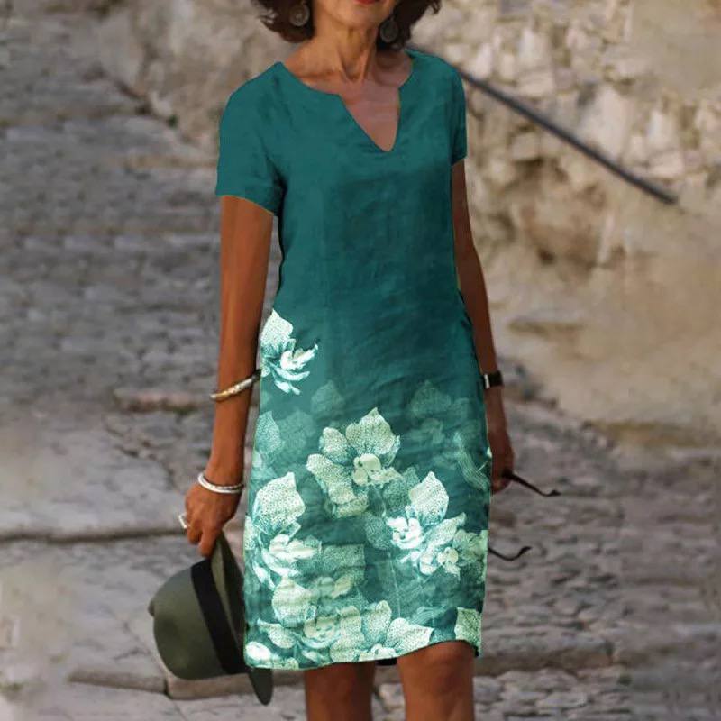 Nora | Women's Floral V-Neck Casual Dress