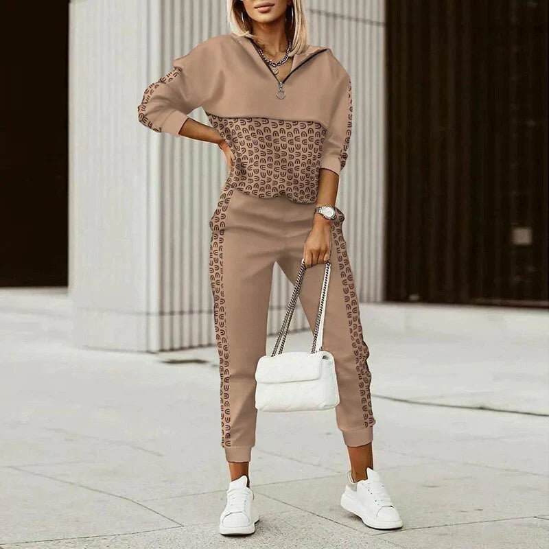 Zoe | Women's Patterned Tracksuit Set