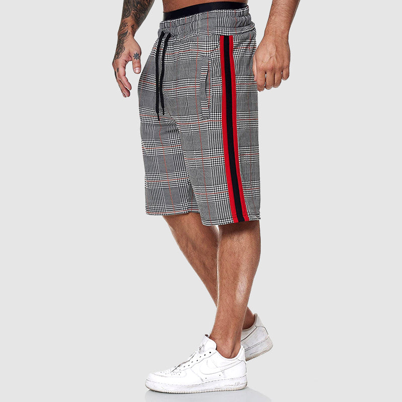 Caleb | Men's Plaid Athletic Shorts