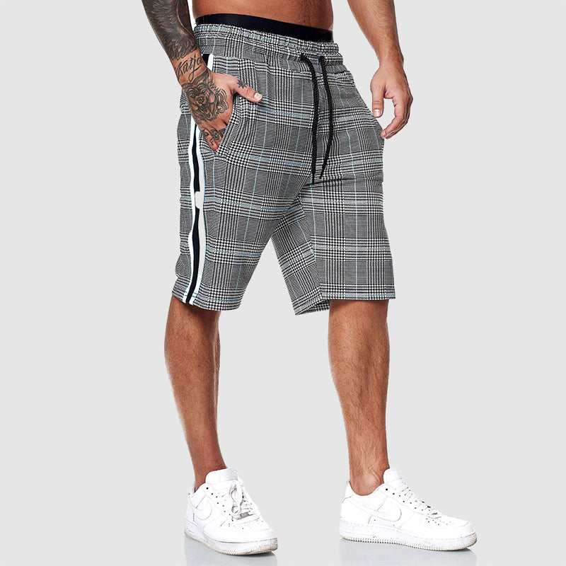 Caleb | Men's Plaid Athletic Shorts