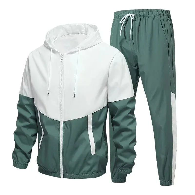 Logan | Men's Zip-Up Hooded Tracksuit Set