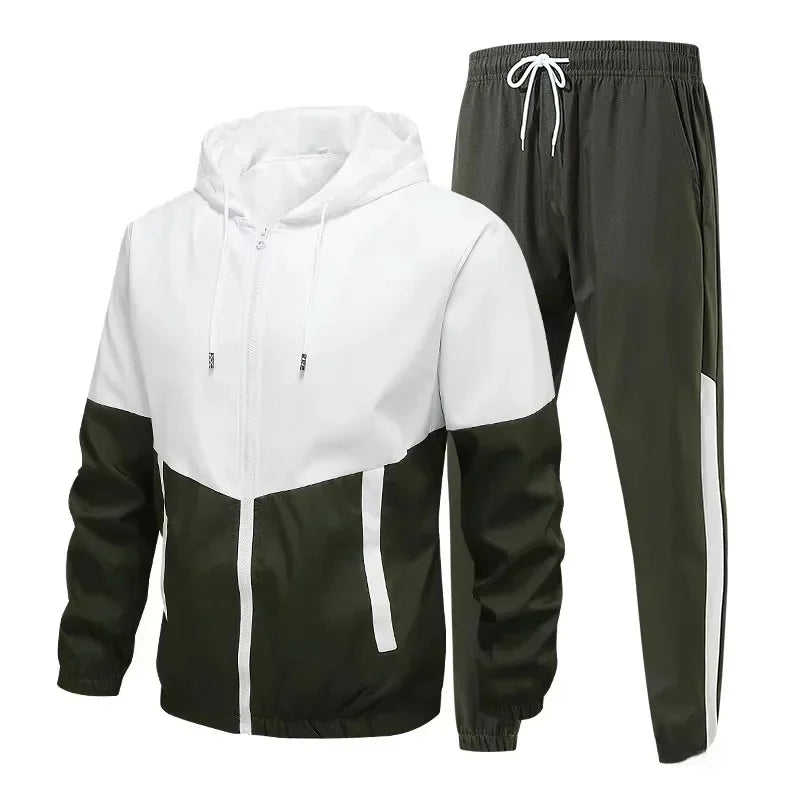 Logan | Men's Zip-Up Hooded Tracksuit Set