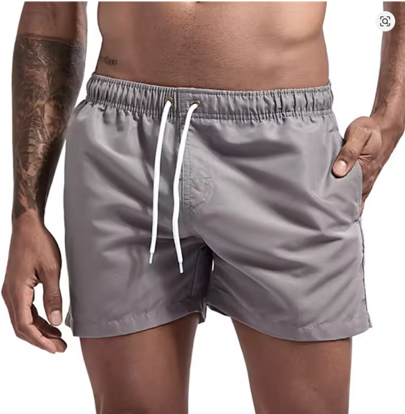 Jason | Men's Drawstring Swim Shorts With Side Pockets