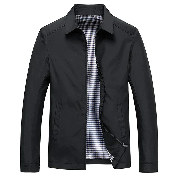 Ethan | Men's Zip-Up Collared Jacket
