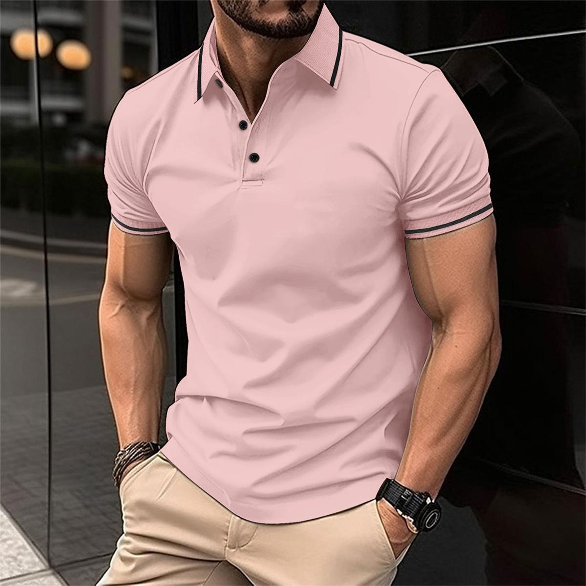 Ethan | Men's Slim Fit Short Sleeve Polo Shirt