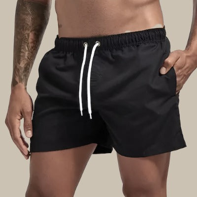 Jason | Men's Drawstring Swim Shorts With Side Pockets