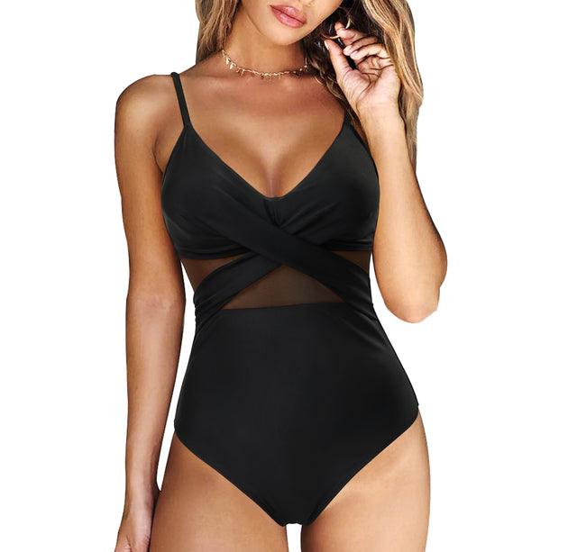 Brooke | Women's Wrap Front Tummy Control One Piece