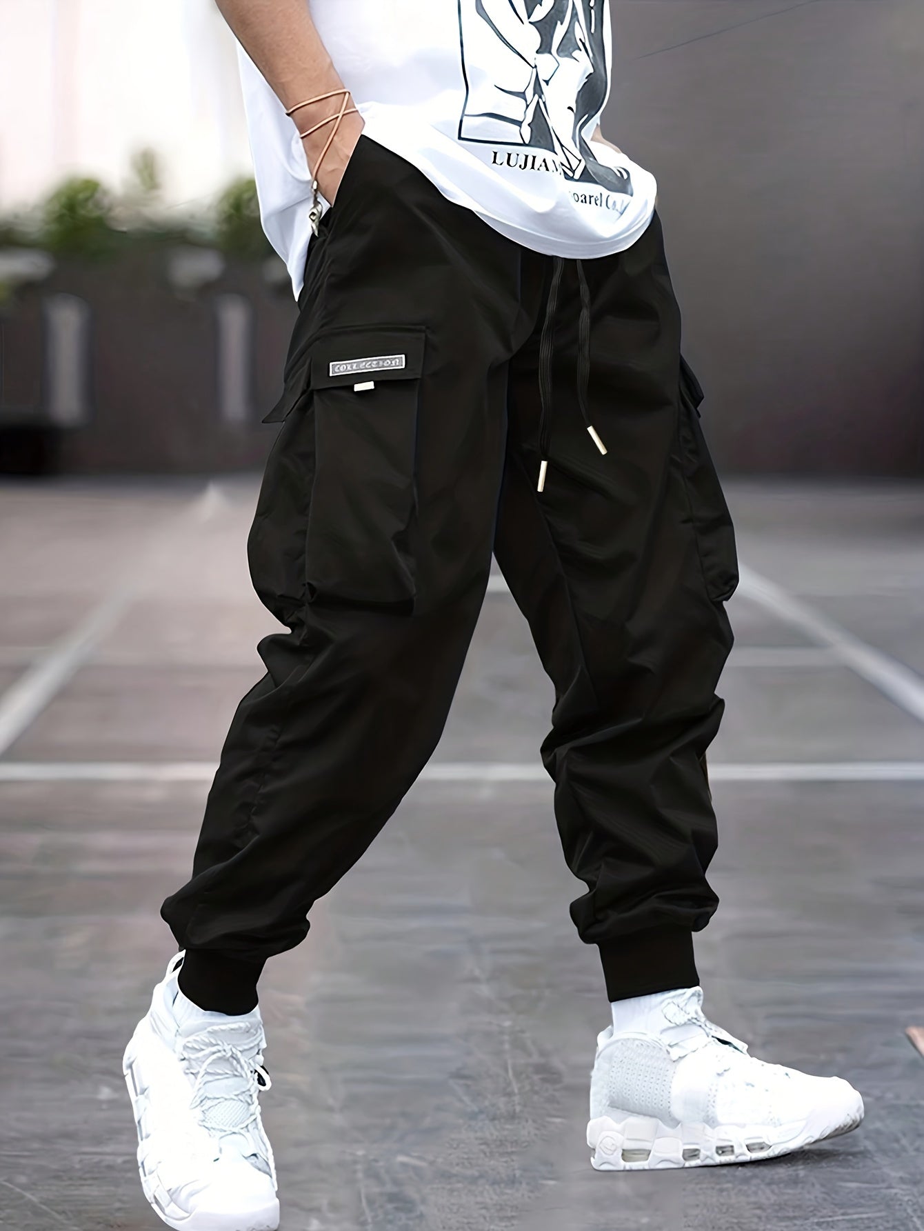 Lucas | Men's Relaxed Fit Cargo Drawstring Pants