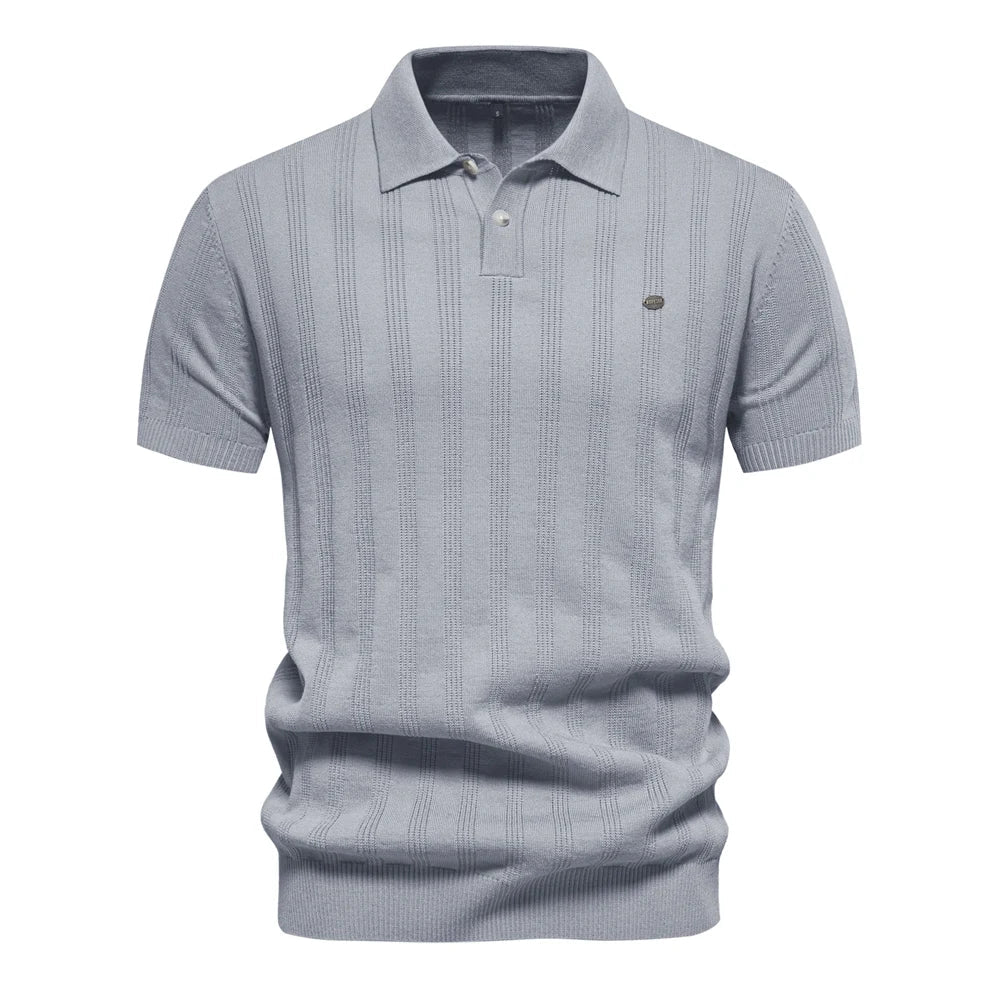 Marco | Men's Ribbed Knit Polo Shirt