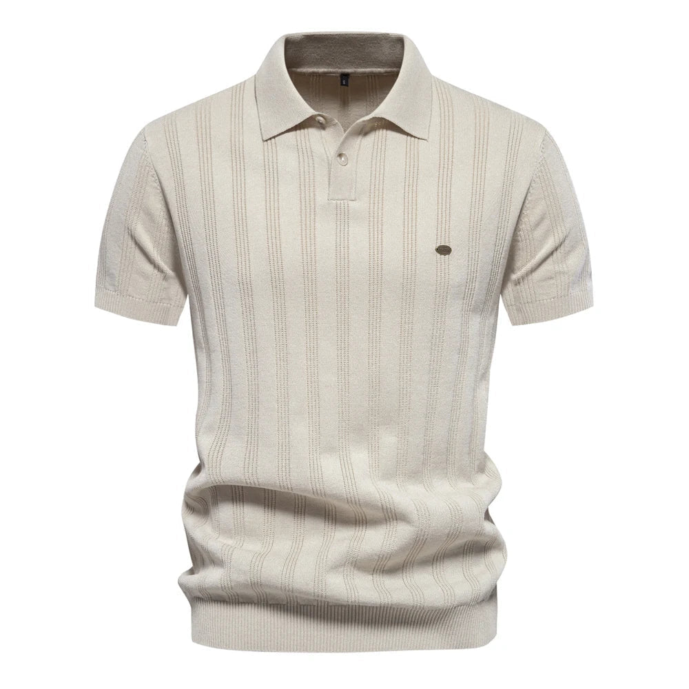 Marco | Men's Ribbed Knit Polo Shirt