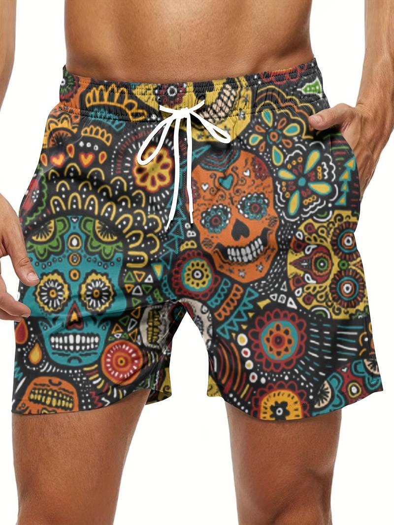 Diego | Men's Printed Loose Fit Swim Shorts