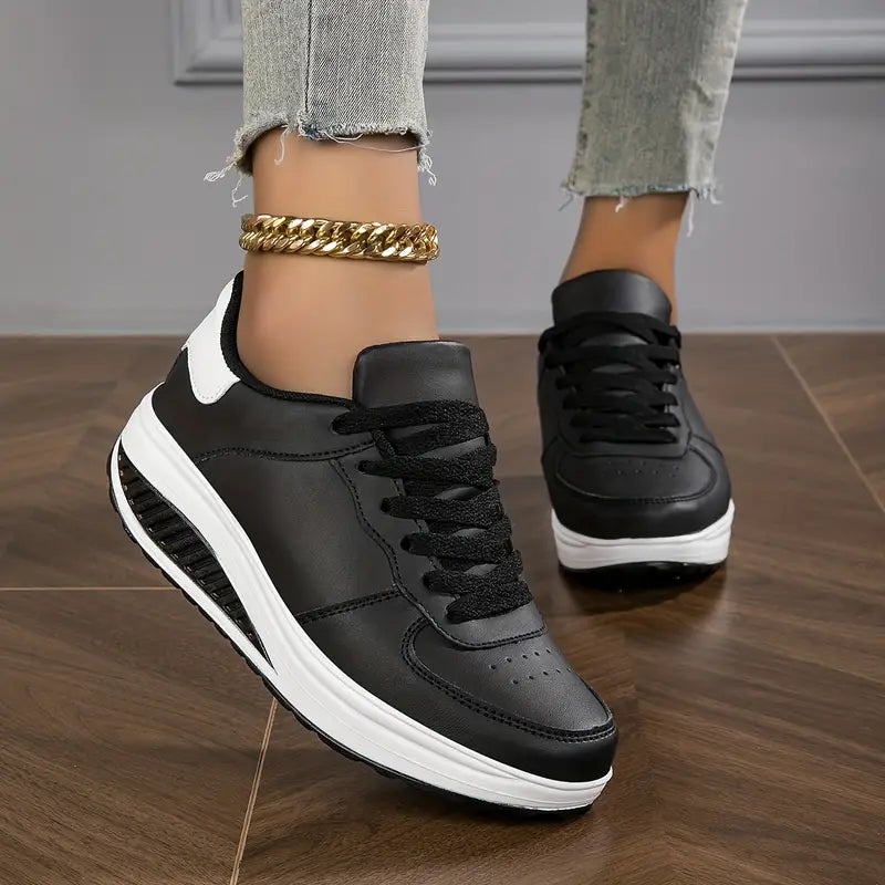 Ariana | Women's Platform Sole Lace Up Sneakers