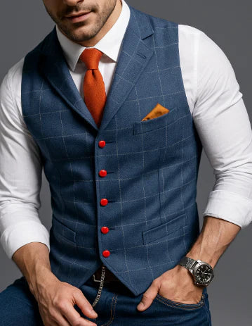 Arthur | Men's Classic Lapel Collar Vest