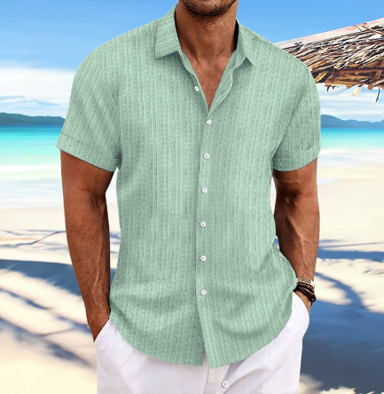 Adrian | Men's Button Down Linen Shirt