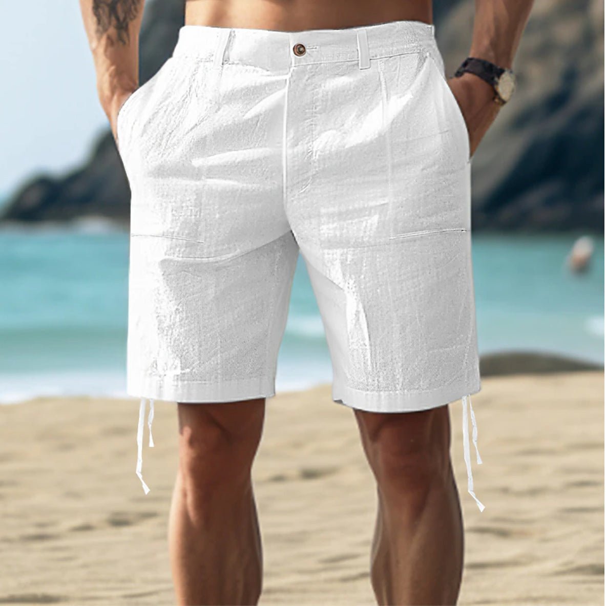 Nathan | Men's Straight Fit Casual Shorts