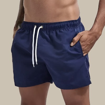Jason | Men's Drawstring Swim Shorts With Side Pockets