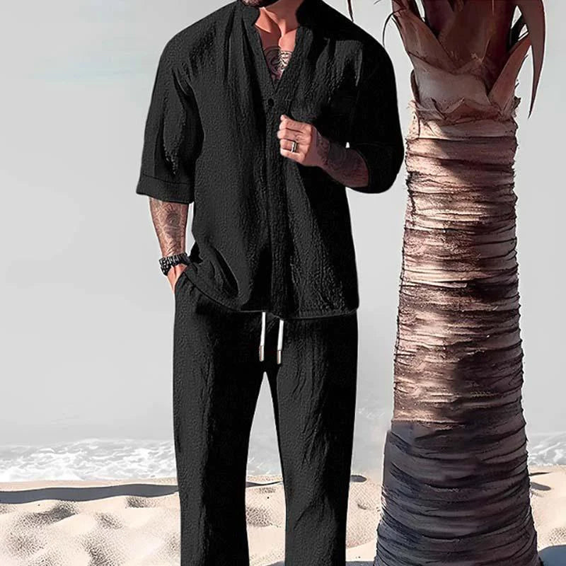 Lucas | Men's Cotton-Linen Lounge Set