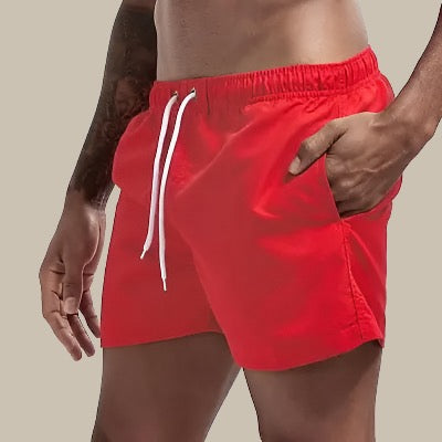 Jason | Men's Drawstring Swim Shorts With Side Pockets