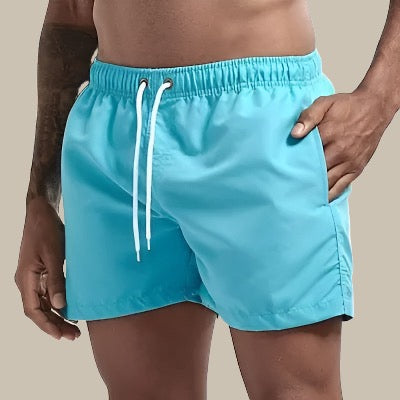 Jason | Men's Drawstring Swim Shorts With Side Pockets